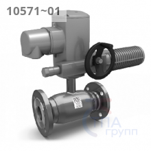 Кран шаровой под электропривод LD КШ.Ц.Ф.Э сталь Ду150 Ру16 ФЛ