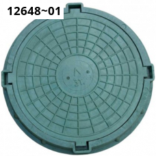 Люк полимерно-песчаный (полимерпесчаный) тип Л круглый, ПП d = 750мм